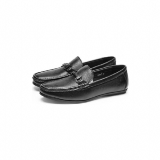 Loafers För Män Weavingluxe Läder Slip On