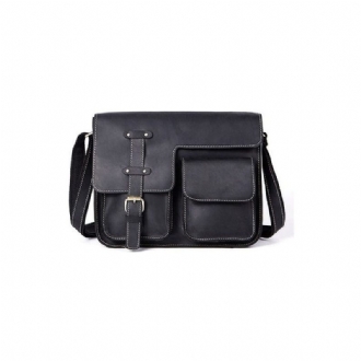 Portföljer För Män Lyxigt Exotiskt Läder Vintage Flap Crossbody Portfölj