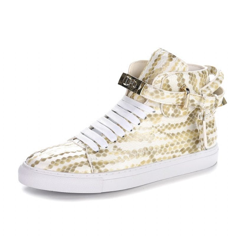 Sneakers För Män Exotica High Top - Vit